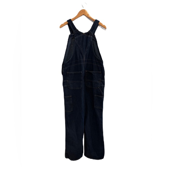Carhartt Women's Dark Wash Overalls WR007 Size 12x30 - Picture 2 of 10
